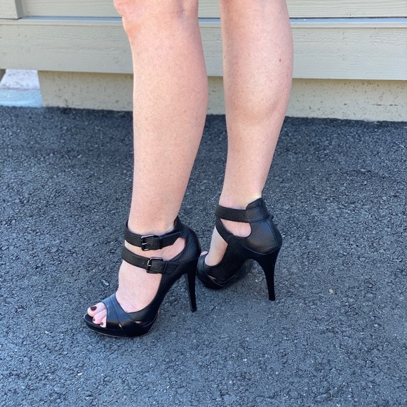 Charles David Double Strap Platform Stiletto’s - Picture 9 of 14